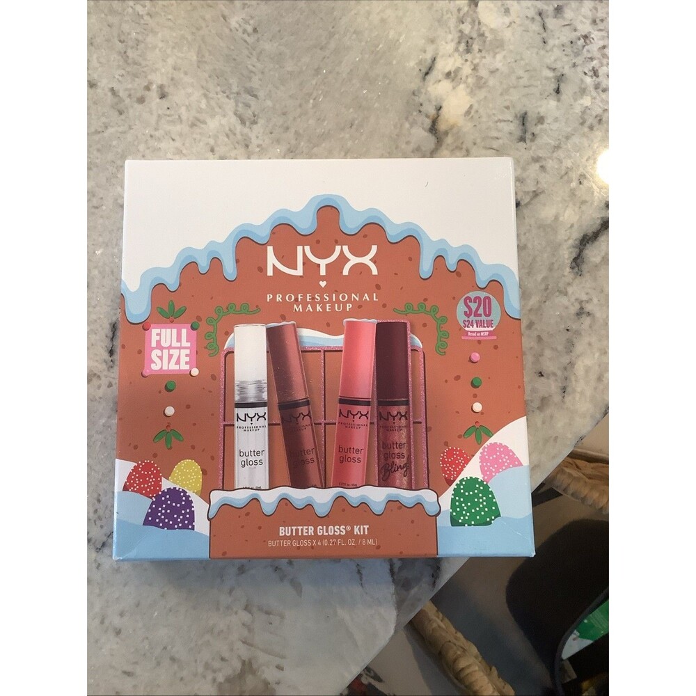 NYX Professional Makeup Butter Gloss Holiday Vault Lip Gloss Set 4 pc - Imperfec